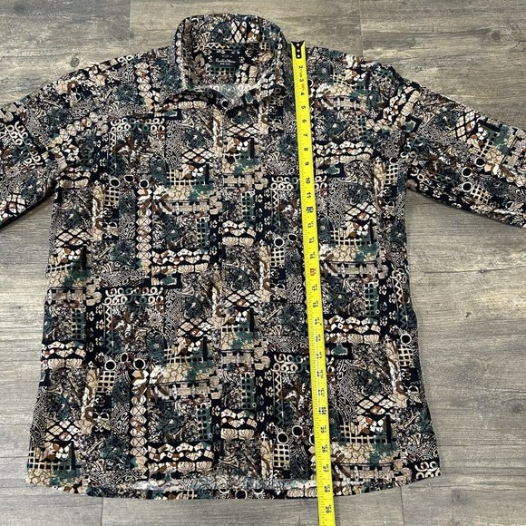Vintage Countess Wara Shirt Men Size‎ Large Button Front Long Sleeve Abstract - Picture 5 of 10